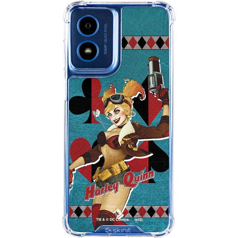DC Comics Bombshells Harley Quinn Moto G 5G (2024) Clear Case
